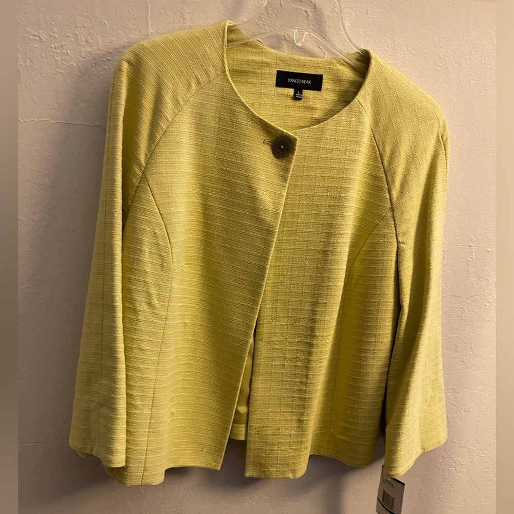Jones of New York textured swing jacket